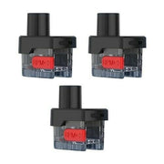 SMOK RPM Lite replacement empty RPM pods, TPD compliant 2ml refillable cartridges, pack of 3 for RPM Lite 40W pod vape kit with 1250mAh battery.